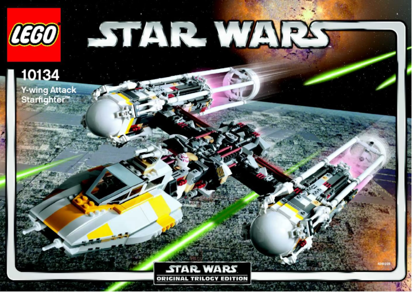 Image de la première page du manuel de l'appareil Y-wing Attack Starfighter (TM)