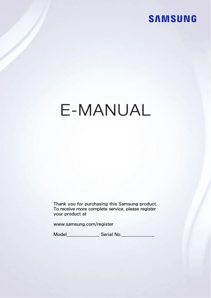 Page 1 de la notice Manuel utilisateur Samsung UE32J4505AK