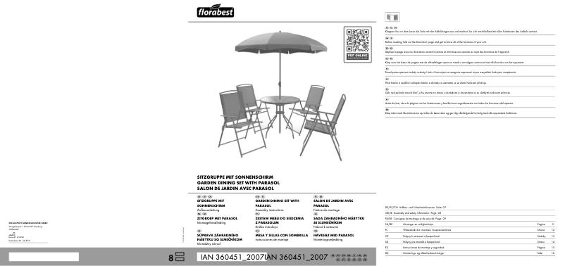 Página 1 del manual Manual de usuario Florabest IAN 360451