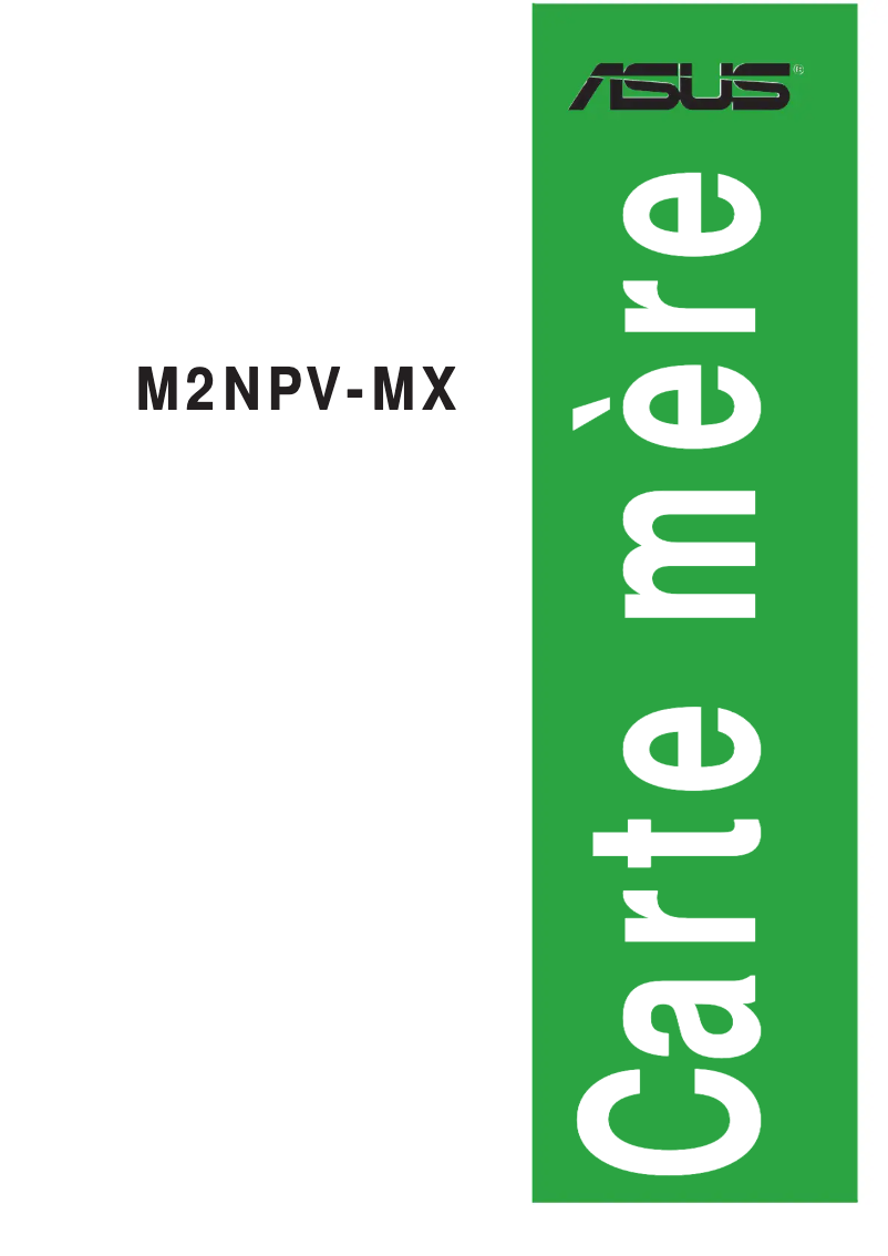 Page 1 de la notice Manuel utilisateur Asus M2NPV-MX