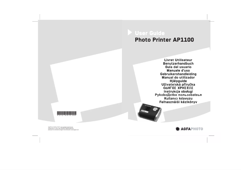 Page 1 de la notice Manuel utilisateur Agfa AP1100