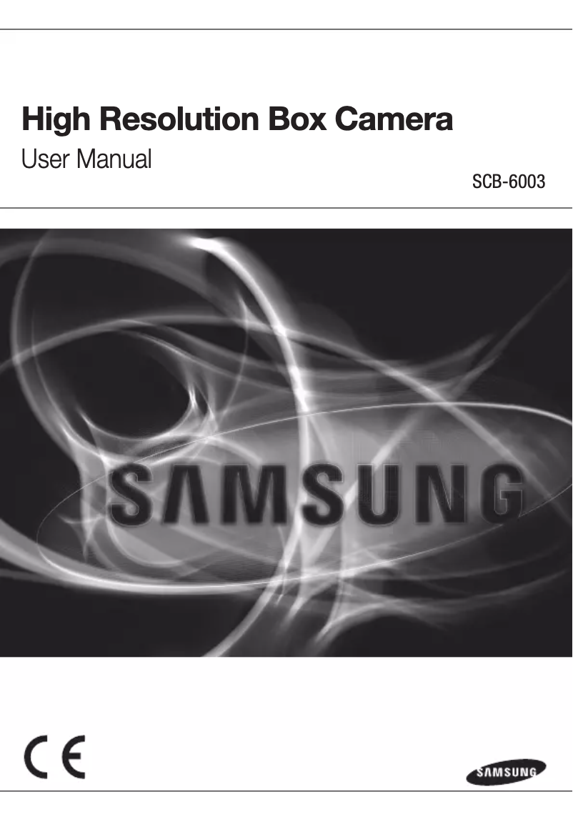 Page 1 de la notice Manuel utilisateur Wisenet SCB-6003