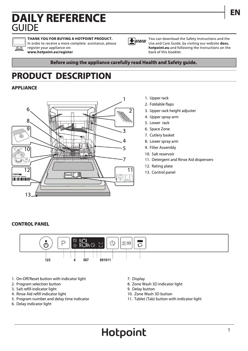 Image de la première page du manuel de l'appareil HIO 3T1239 W E UK