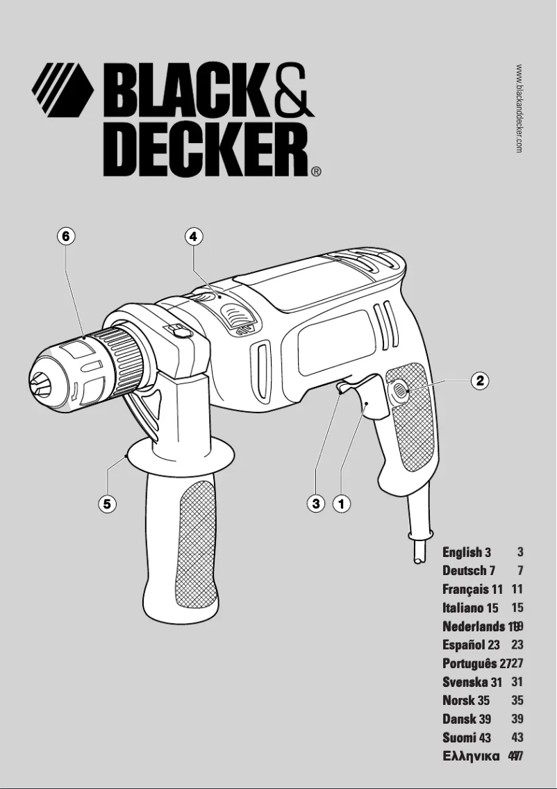 Página 1 del manual Manual de usuario Black & Decker KR500