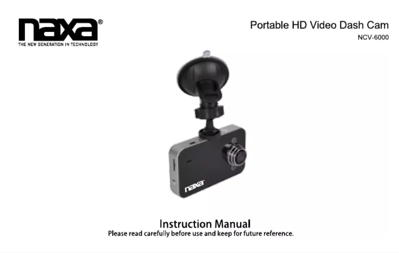 Page 1 de la notice Manuel utilisateur Naxa NCV-6000