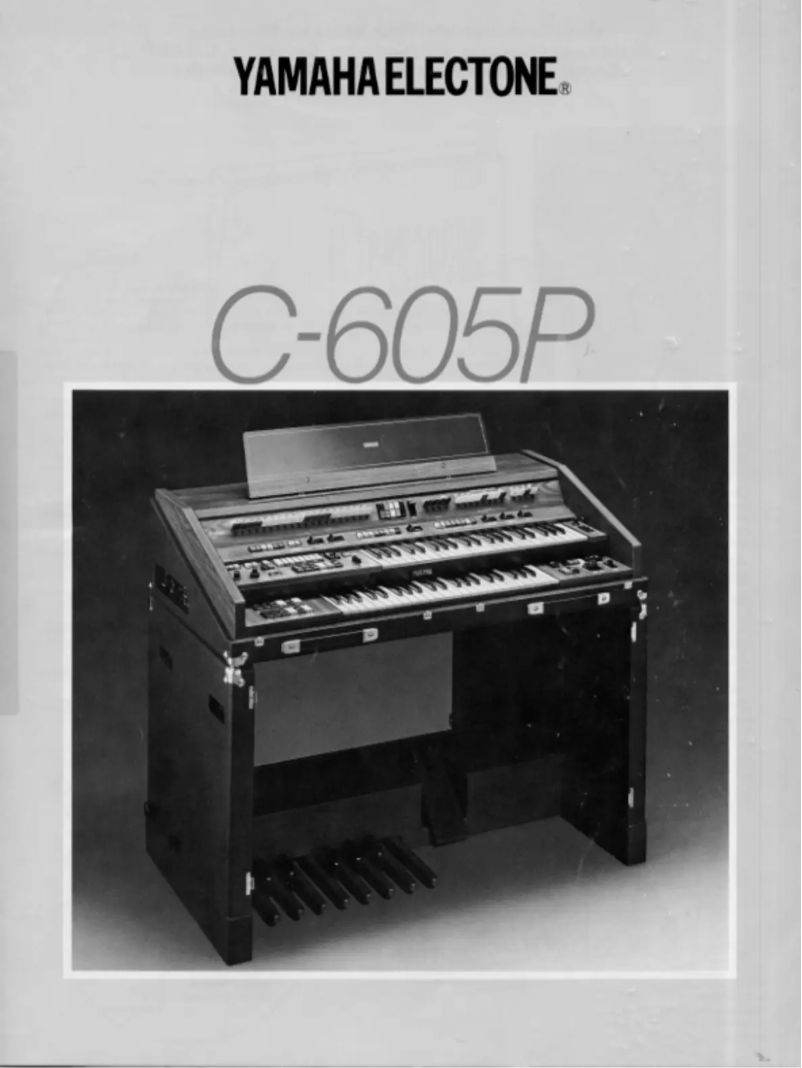Image de la première page du manuel de l'appareil Electone C-605P