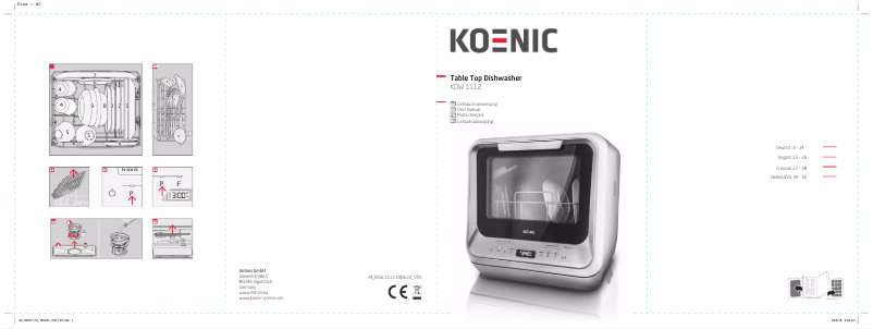 Page n°1 - Manuel utilisateur Koenic KDW 1112