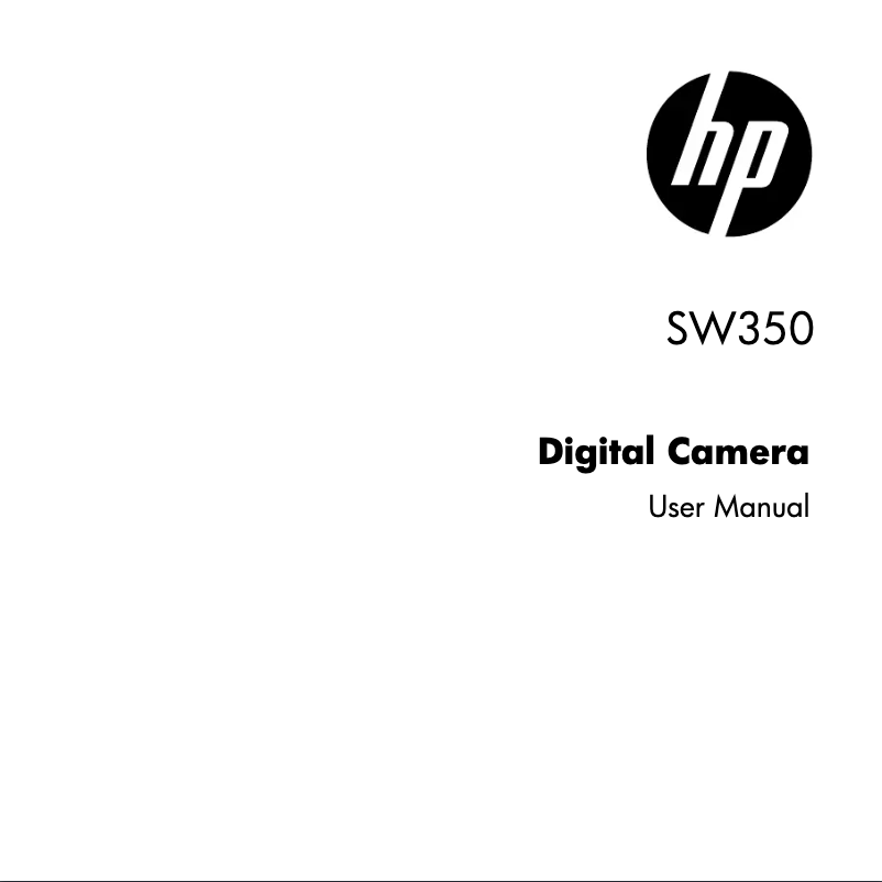 Page 1 de la notice Manuel utilisateur HP SW350