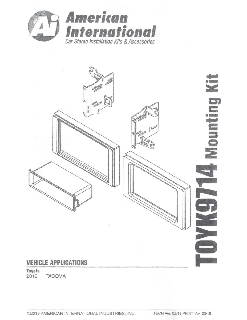 Page 1 de la notice Manuel utilisateur American International TOYK9714
