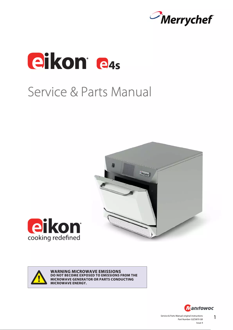 Image de la première page du manuel de l'appareil Eikon E4S