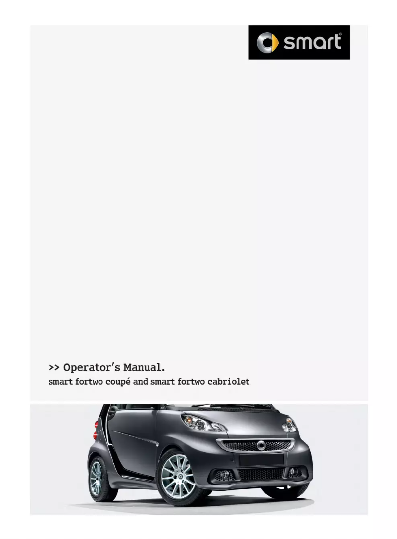 Page 1 de la notice Manuel utilisateur Smart For two (2013)