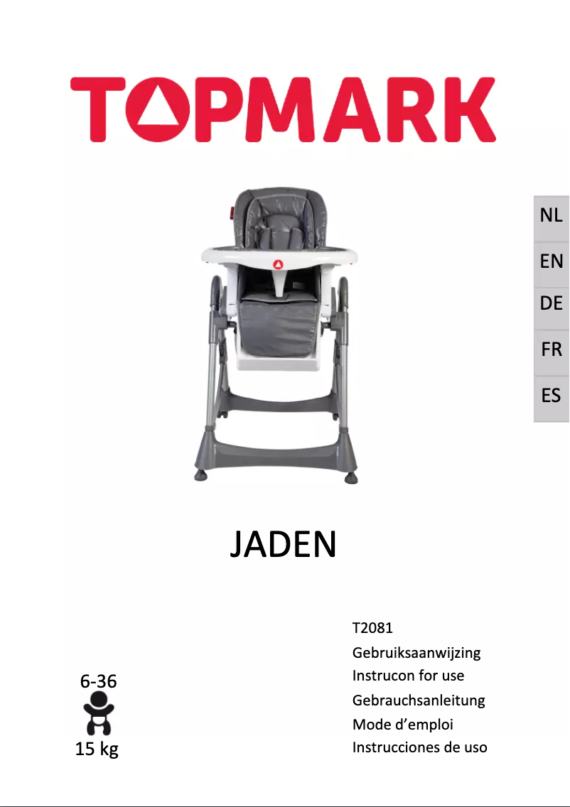 Page 1 de la notice Manuel utilisateur Topmark Jaden
