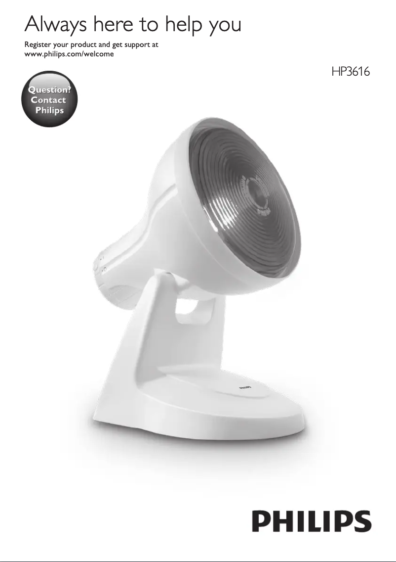 Page 1 de la notice Manuel utilisateur Philips HP3616