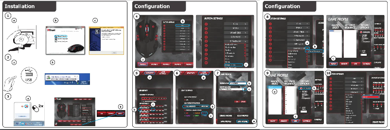 Page 1 de la notice Manuel utilisateur Trust GXT 158 20324