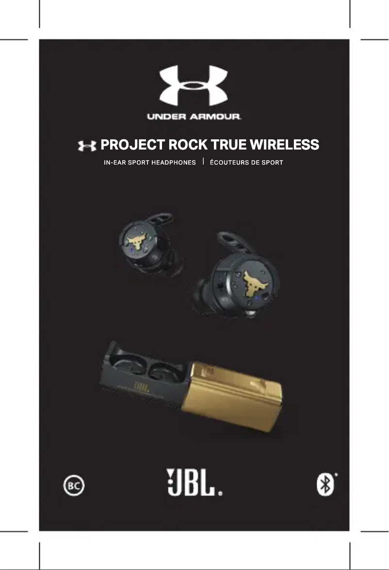 Page 1 de la notice Manuel utilisateur JBL UA Project Rock True Wireless
