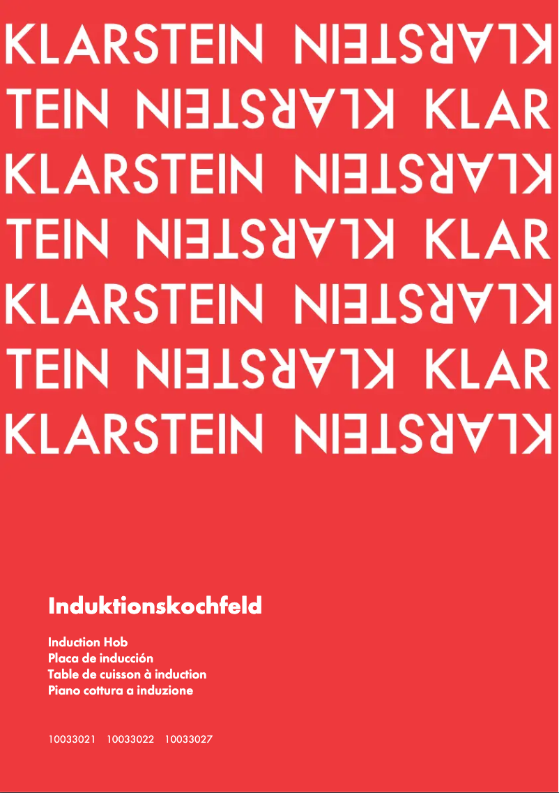 Page 1 de la notice Manuel utilisateur Klarstein 10033027