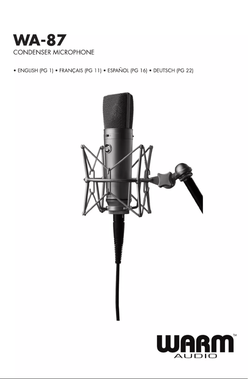 Página 1 del manual Manual de usuario Warm Audio WA-87 R2