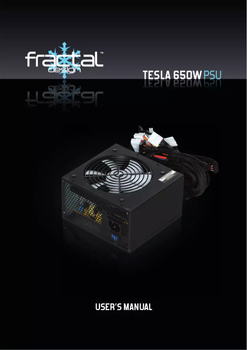 Image de la première page du manuel de l'appareil Tesla 650W