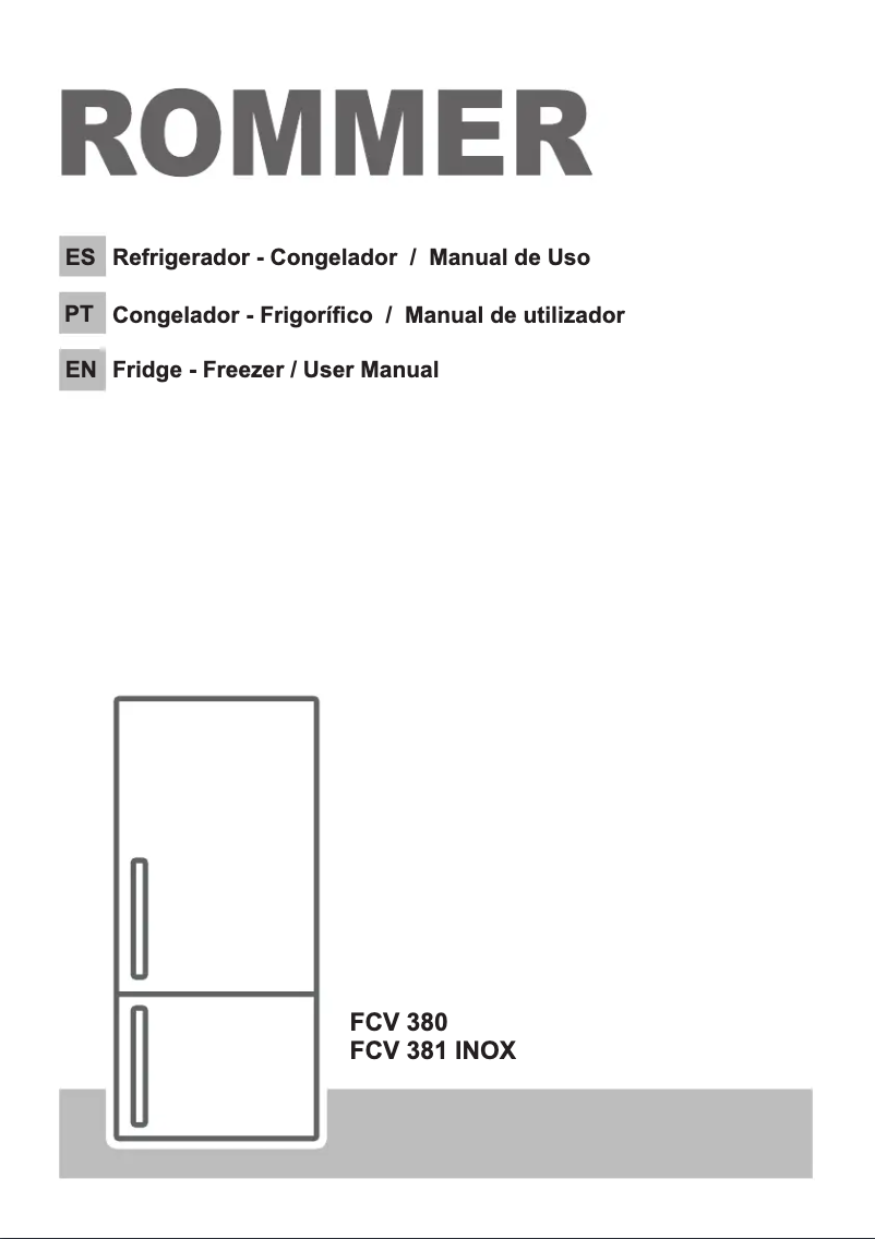 Página 1 del manual Manual de usuario Rommer FCV 381 INOX