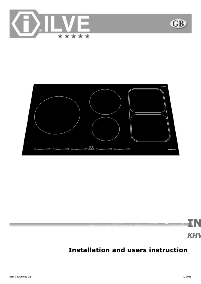 Image de la première page du manuel de l'appareil KHVI90TC