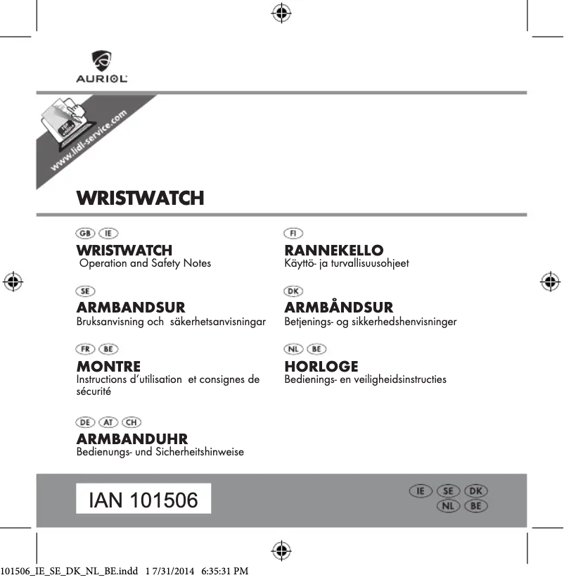 Image de la première page du manuel de l'appareil IAN 101506