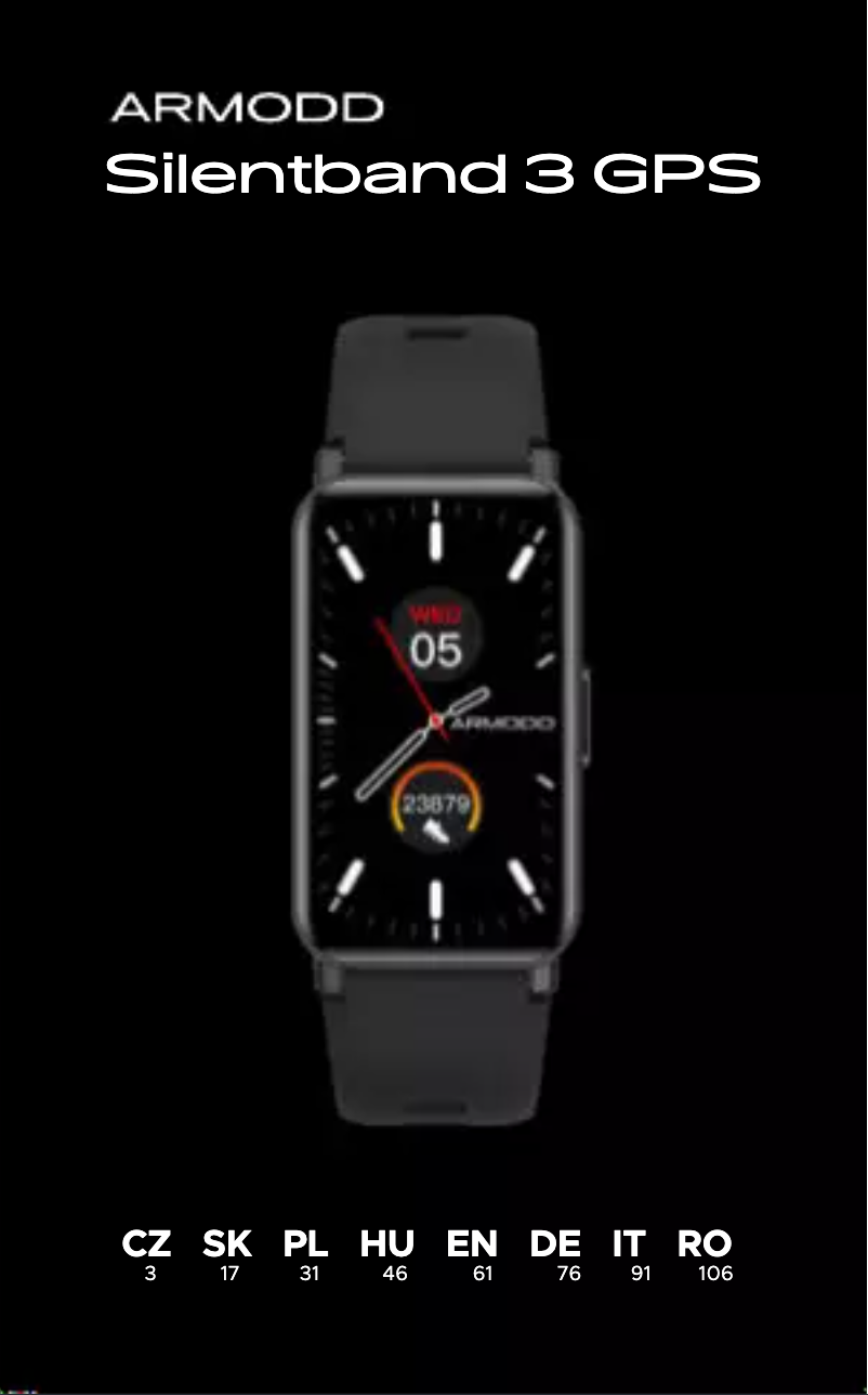 Page n°1 - Manuel utilisateur Armodd Silentband 3 GPS