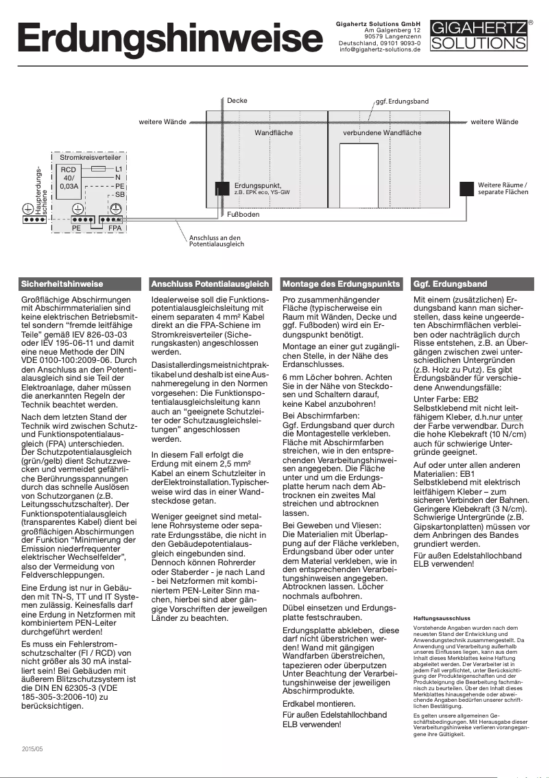 Página 1 del manual Manual de usuario Gigahertz Solutions CFA40-1