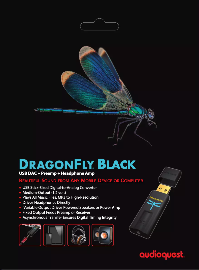 Página 1 del manual Ficha técnica AudioQuest DragonFly Black v1.5