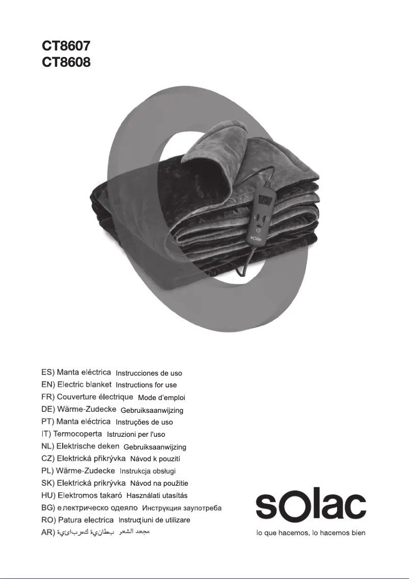 Image de la première page du manuel de l'appareil CT8608