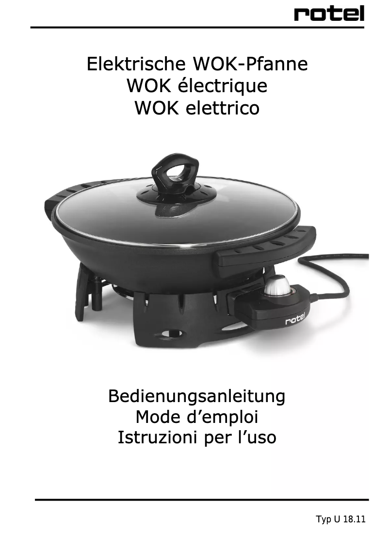 Page n°1 - Manuel utilisateur Rotel U 18.11CH