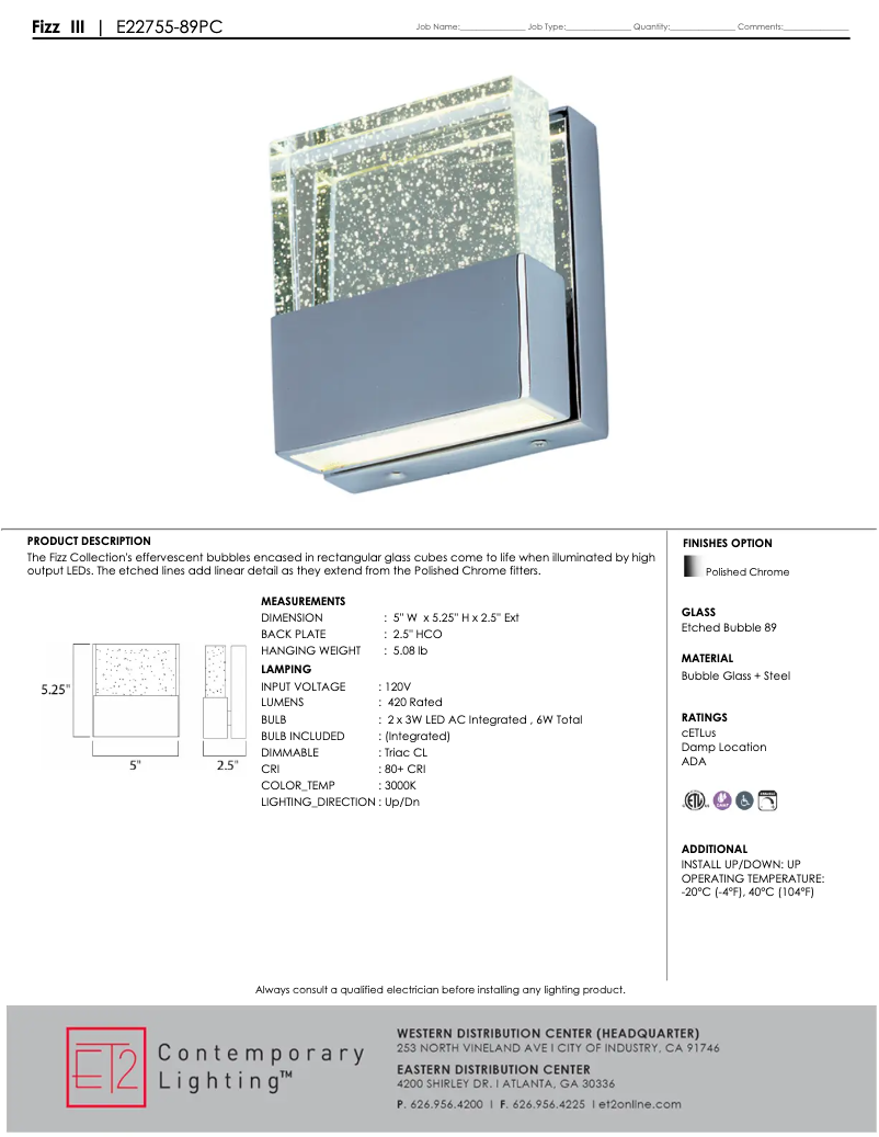 Page n°1 - Manuel utilisateur ET2 E22755-89PC