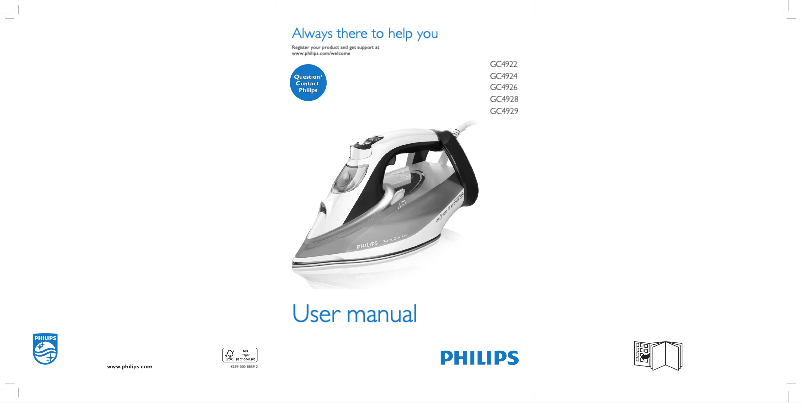 Page n°1 - Manuel utilisateur Philips PerfectCare Azur GC4924