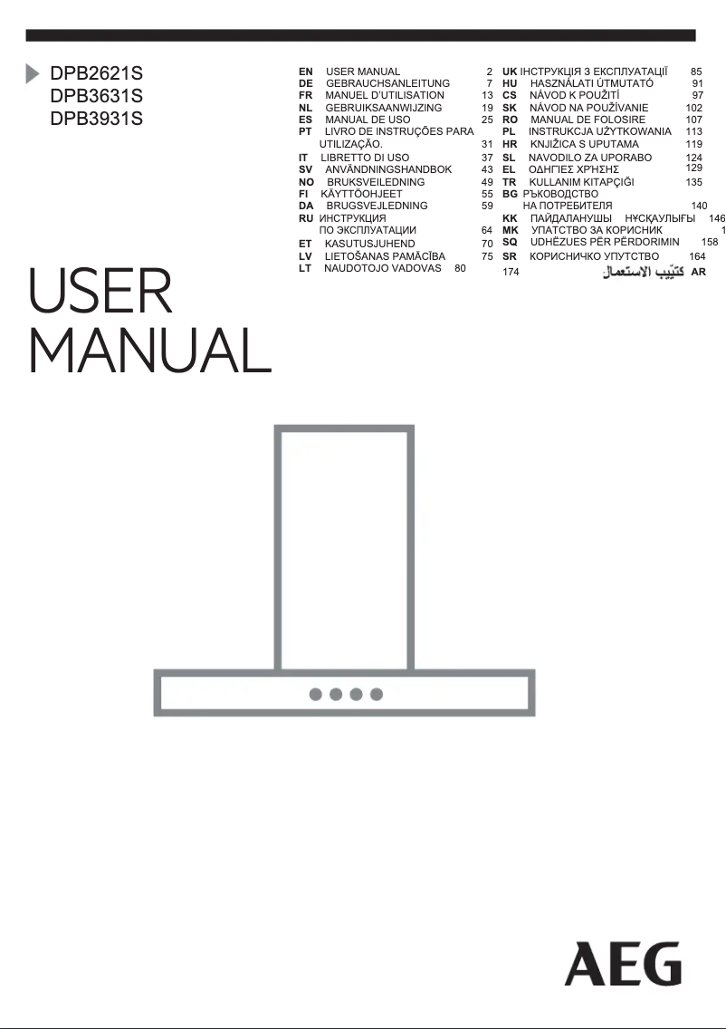 Page n°1 - Manuel utilisateur AEG DPB3931S