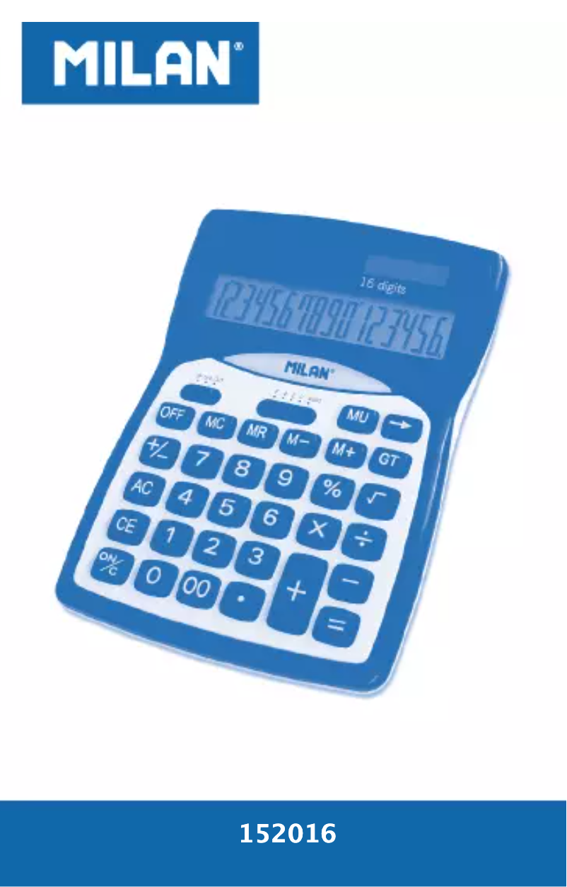 Page n°1 - Manuel utilisateur Milan 152016