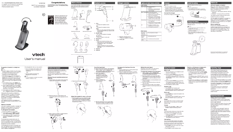 Página 1 del manual Manual de usuario Vtech ErisTerminal VH6102