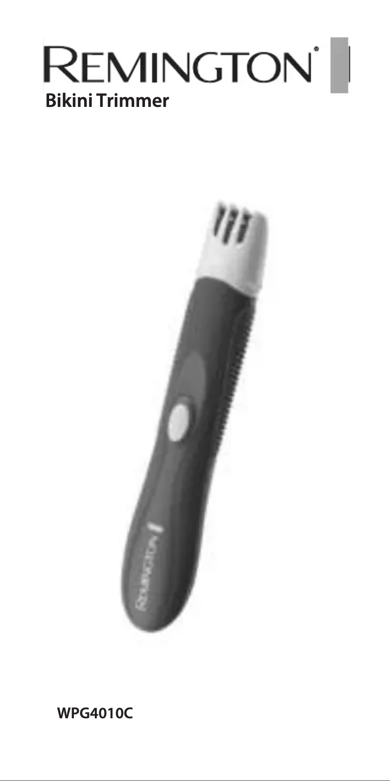 Image de la première page du manuel de l'appareil Bikini Trimmer WPG4010C