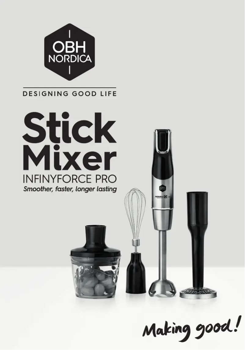 Page n°1 - Manuel utilisateur OBH Nordica Infiny Force Pro HN95HDS0