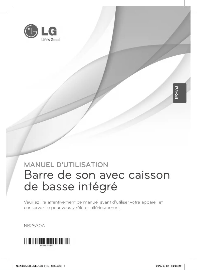 Page n°1 - Manuel utilisateur LG NB2530A