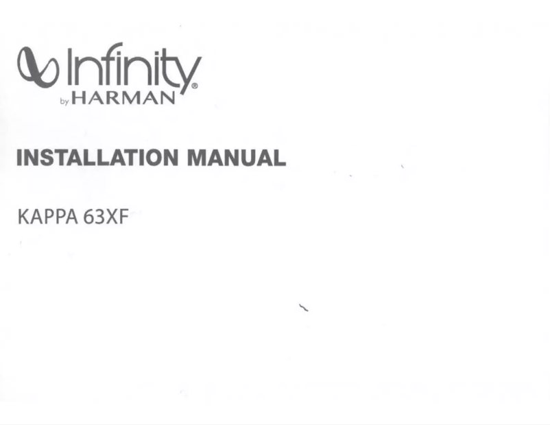 Page n°1 - Manuel utilisateur Infinity Kappa 63XF