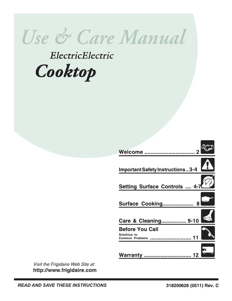 Image de la première page du manuel de l'appareil GLEC36S9ES