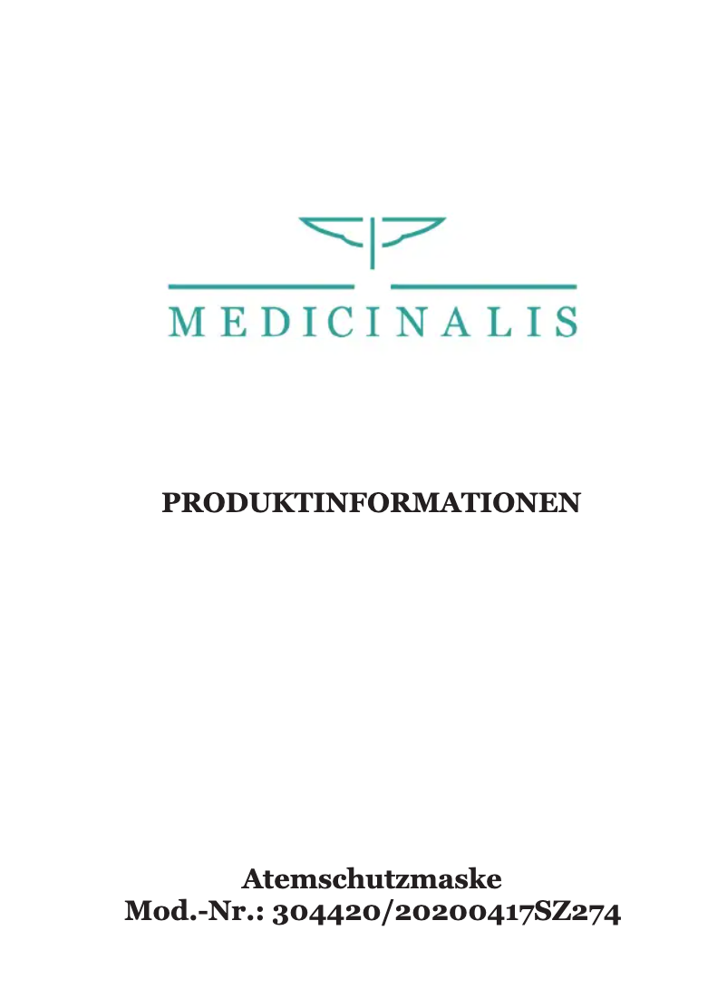 Page 1 de la notice Manuel utilisateur Medicinalis 304420