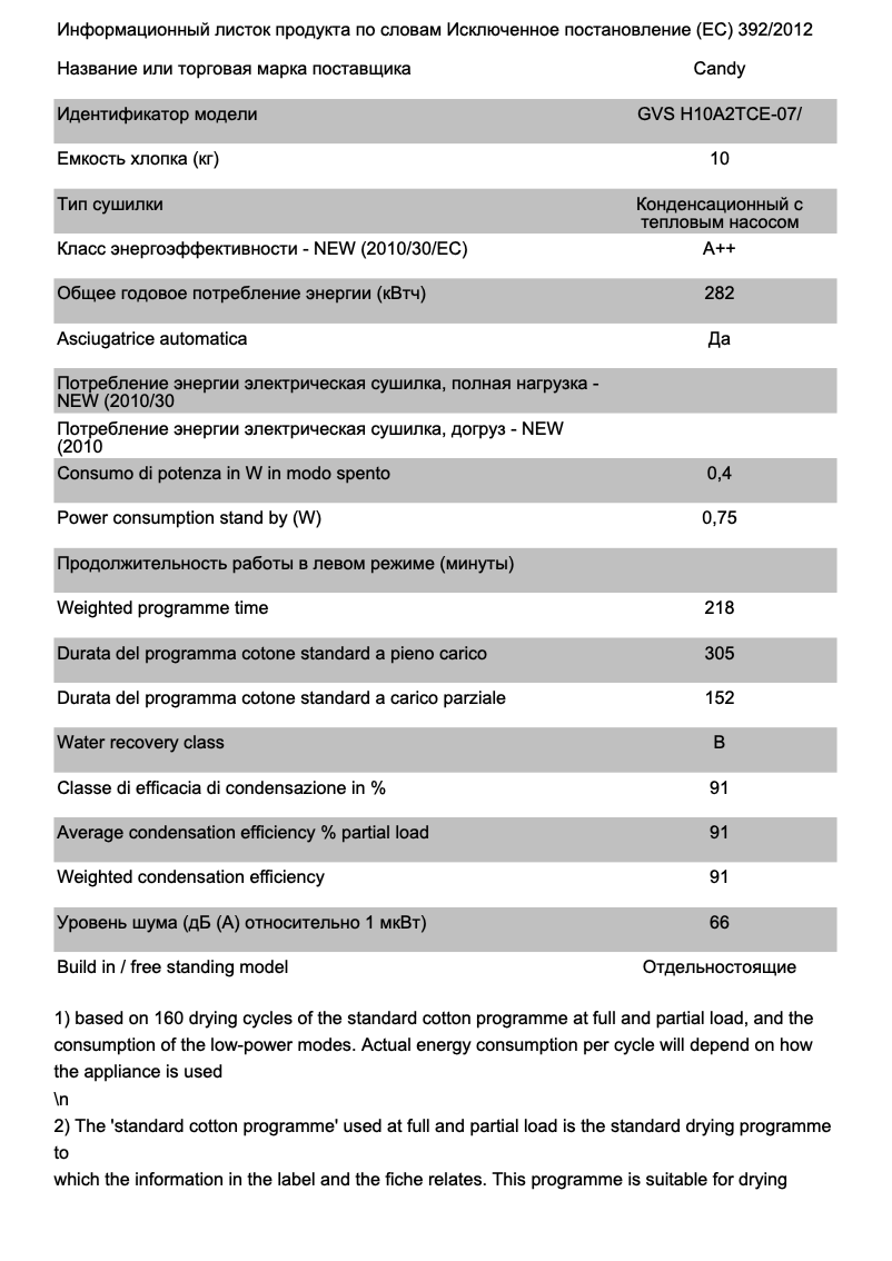 Image de la première page du manuel de l'appareil GVS H10A2TCE-07
