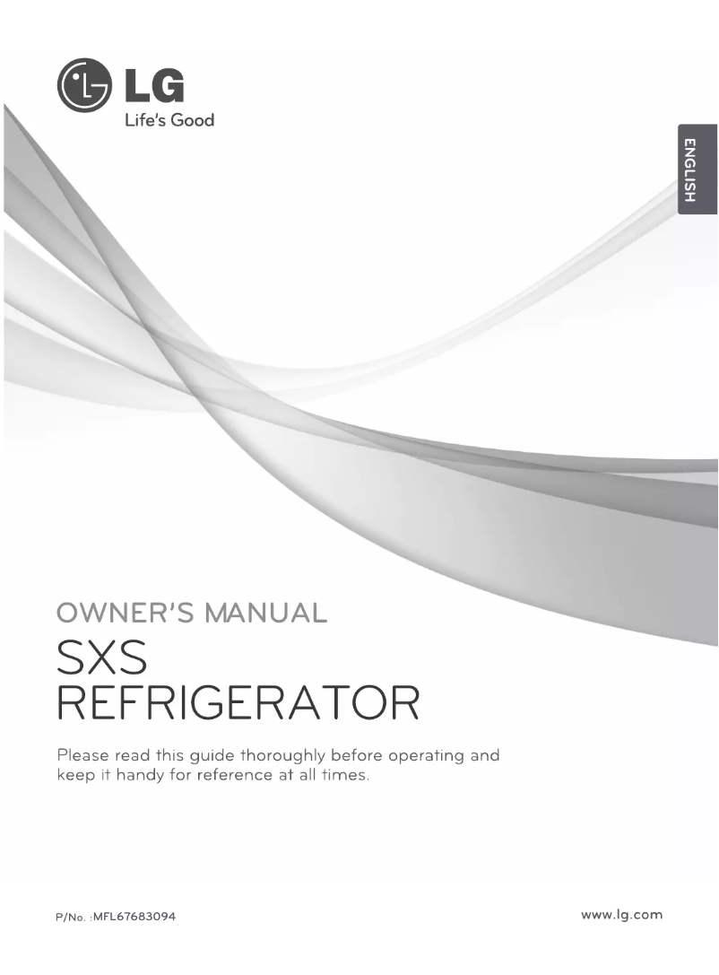 Page 1 de la notice Manuel utilisateur LG GR-L209GSYV