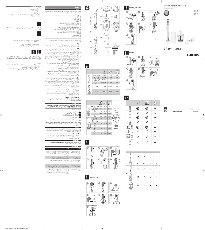 Image de la première page du manuel de l'appareil Daily Collection HR1626