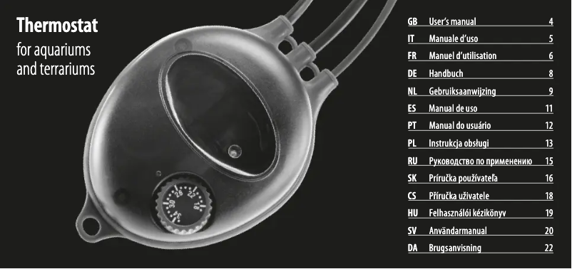 Image de la première page du manuel de l'appareil Hydroset