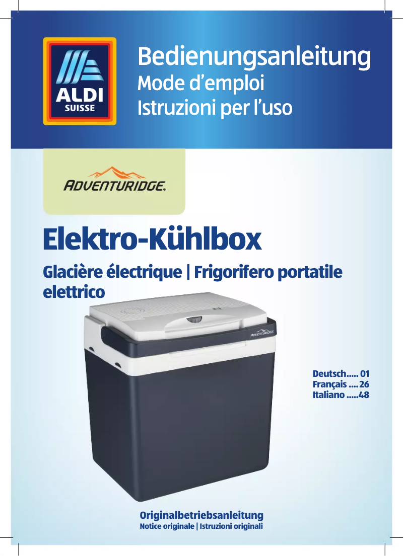 Page 1 de la notice Manuel utilisateur Adventuridge GT-SF-KB-01-CH