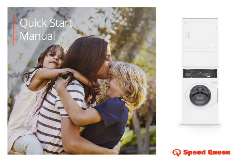 Página 1 del manual Guía de inicio rápido Speed Queen SF7007WG