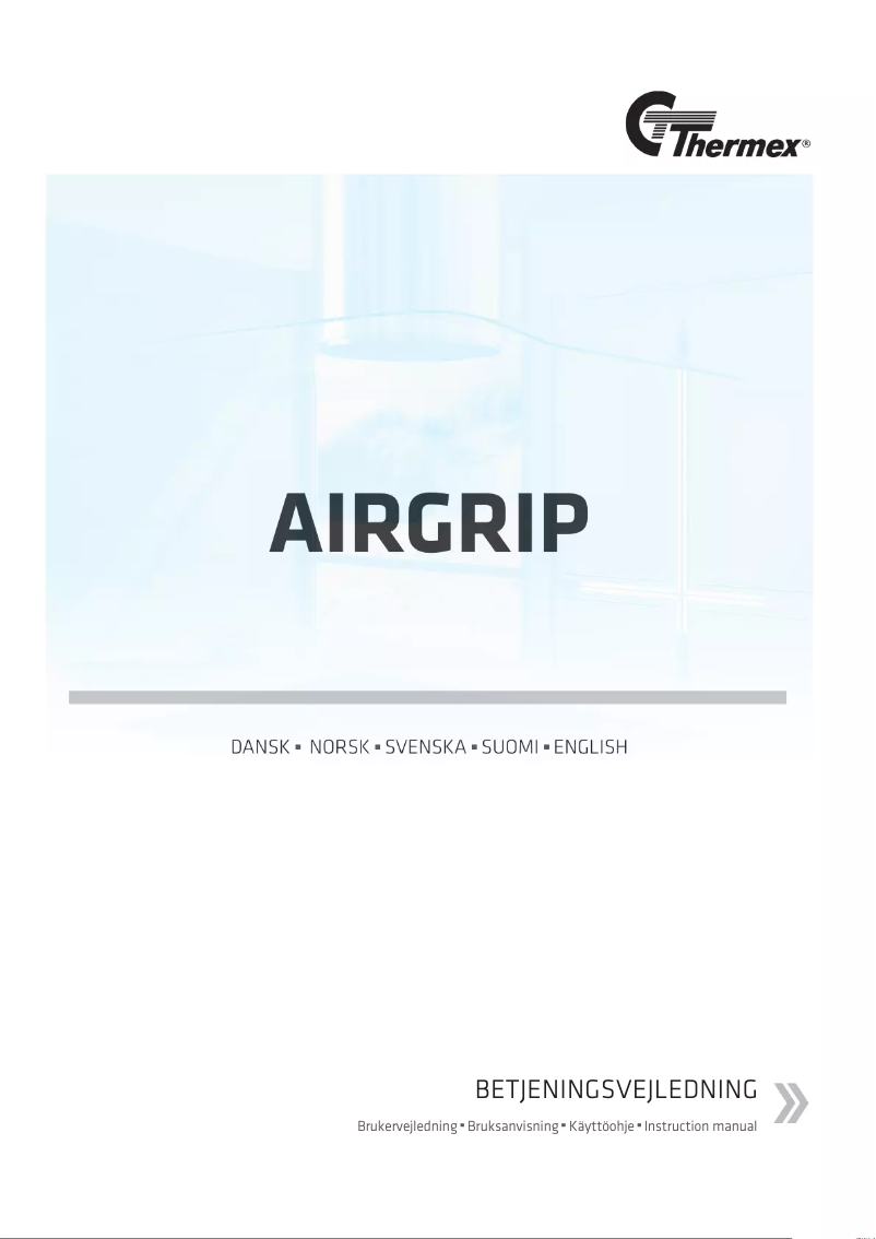 Page n°1 - Manuel utilisateur Thermex Airgrip