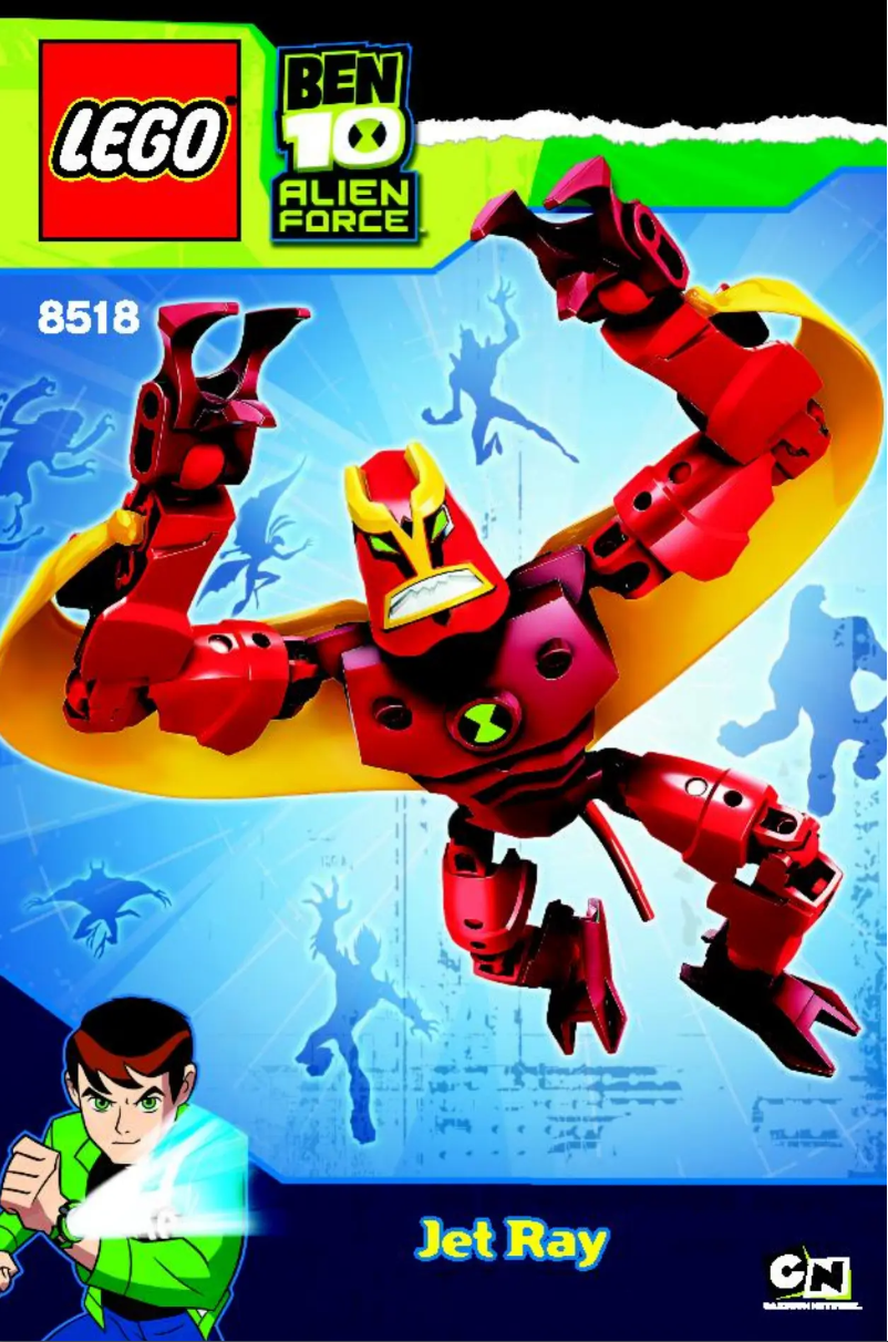 Page 1 de la notice Consignes visuelles Lego Ben 10 8518