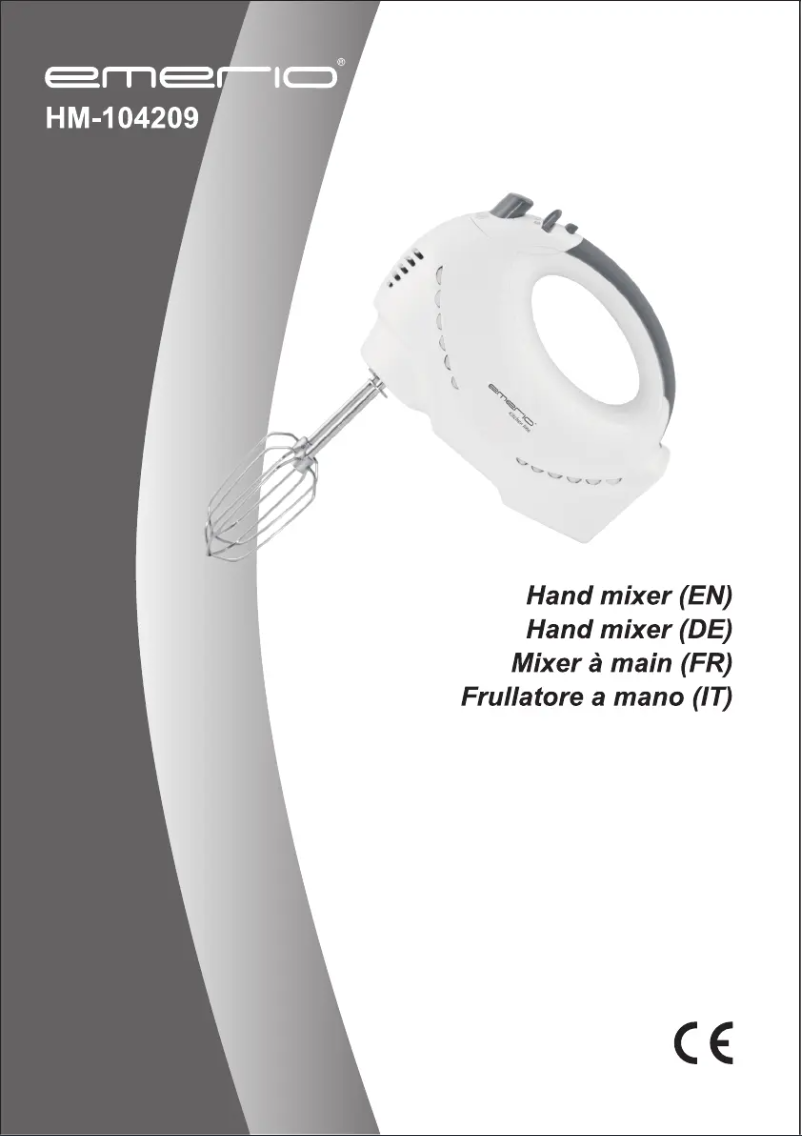 Página 1 del manual Manual de usuario Emerio HM-104209